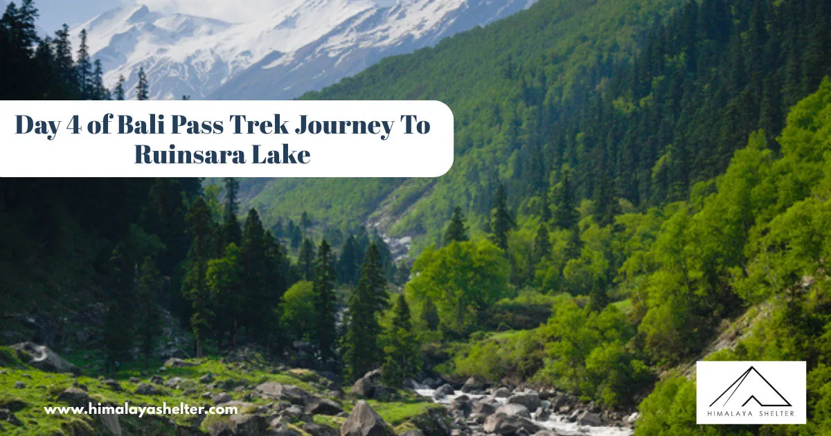 Day 4 Of Bali Pass Trek Journey To Ruinsara Lake: Bali pass trek