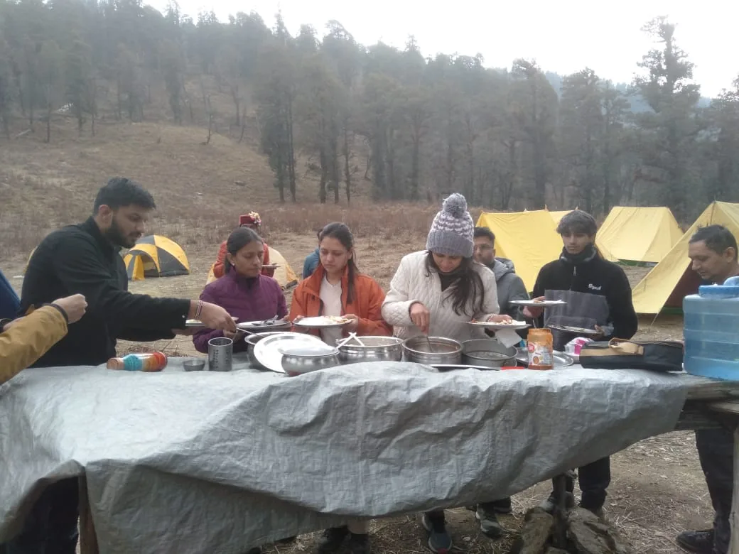 breakfast on the trek