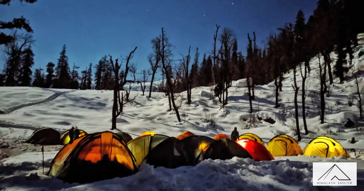 Kedarkantha Campsite At Night
